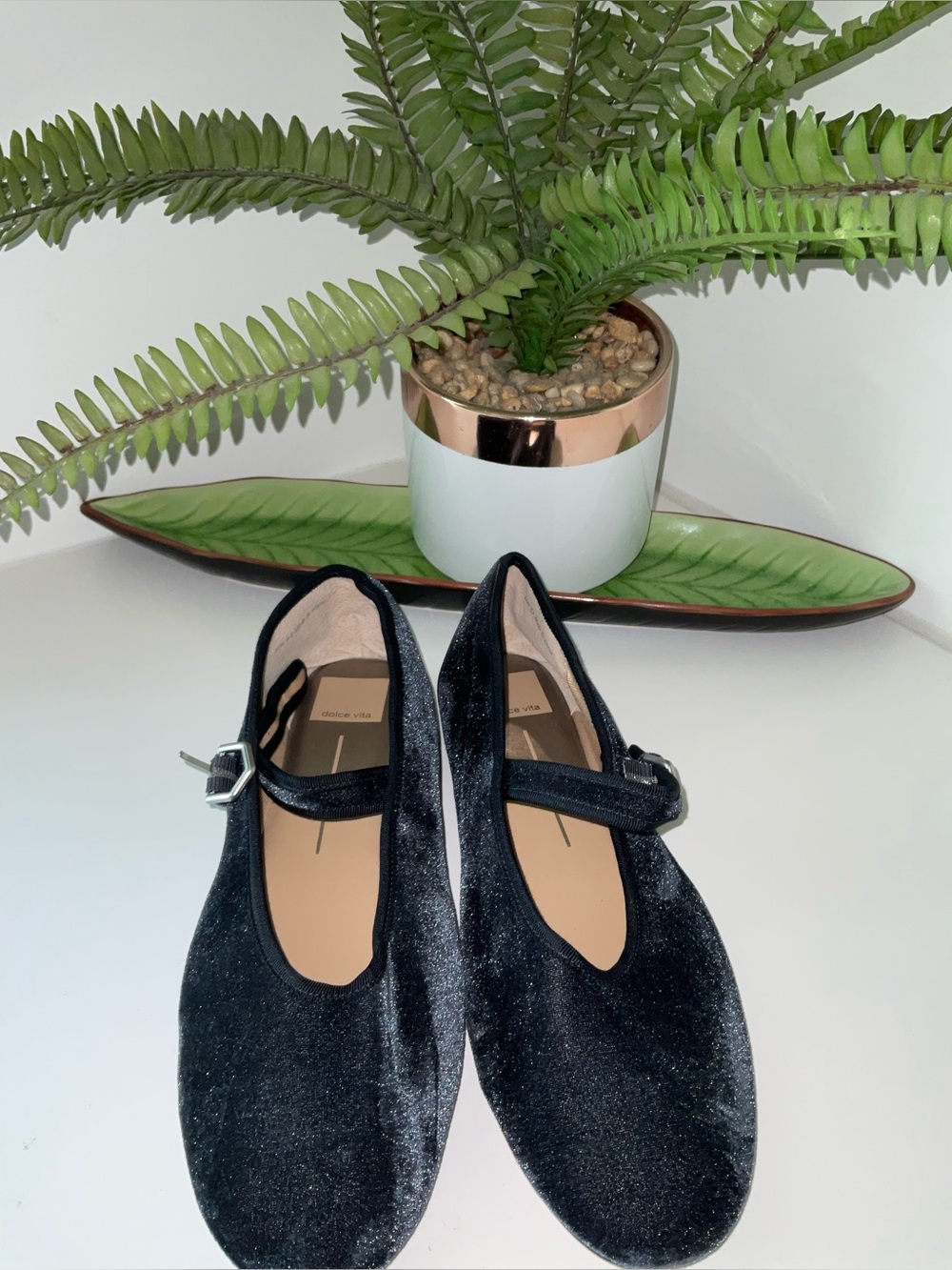 Dolce Vita Roslyn Velvet Mary Jane Flats